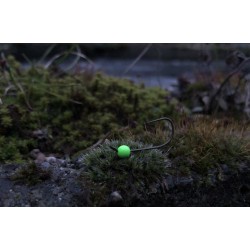 Tungsteenový jig - rovný/reflexní sytě zelený 4,0mm